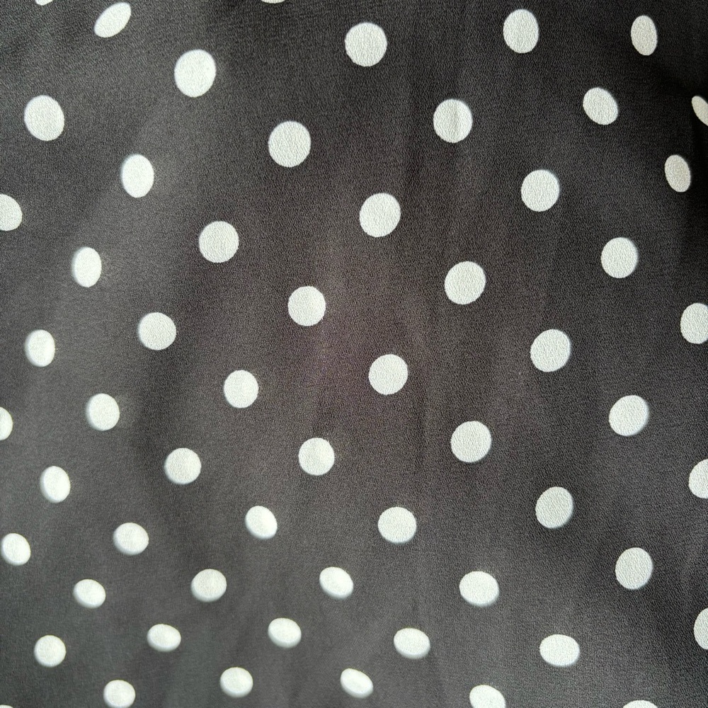 Torrid Georgette V Neck Racerback Black Camisole Cami Polka Dots Chiffon - Picture 9 of 9